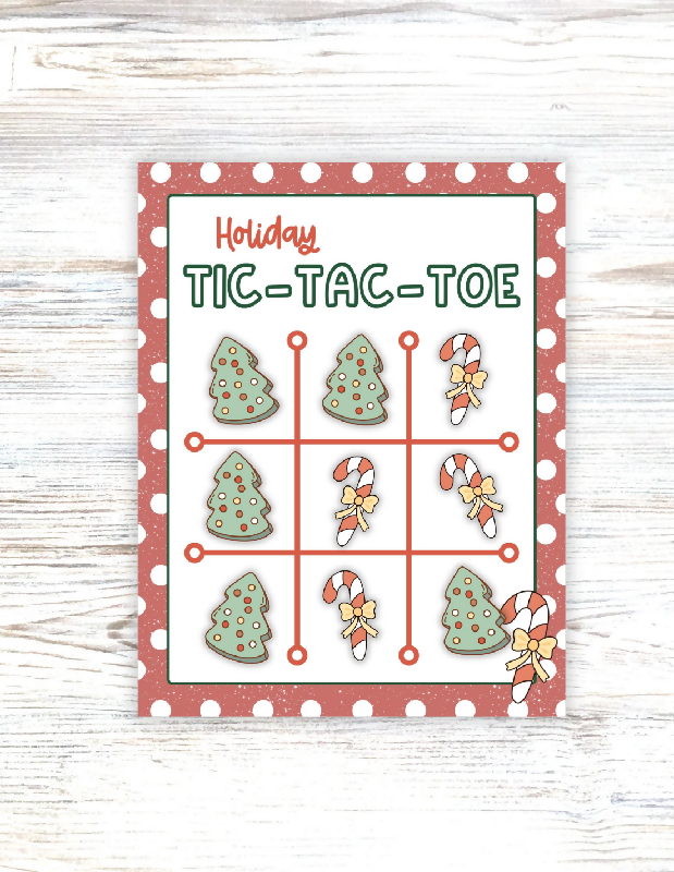 Christmas Tic Tac Toe, Group Activity or 1:1 Game