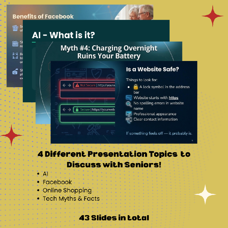 Tech Talks - Pack 1: AI, Facebook, Online Shopping, & Myths vs. Facts