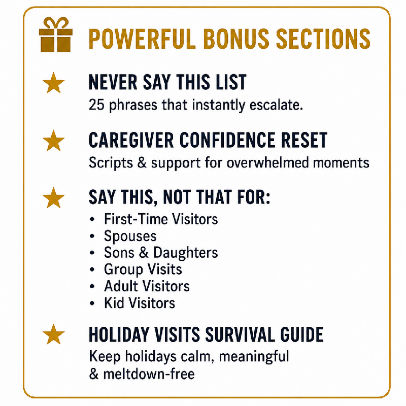 Say This, Not That: The Ultimate Dementia Communication Guide. Real Scripts. Real Moments. Real Relief.
