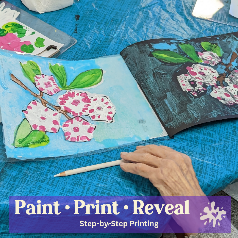 Paint - Press - Reveal | Printmaking with Older Adults