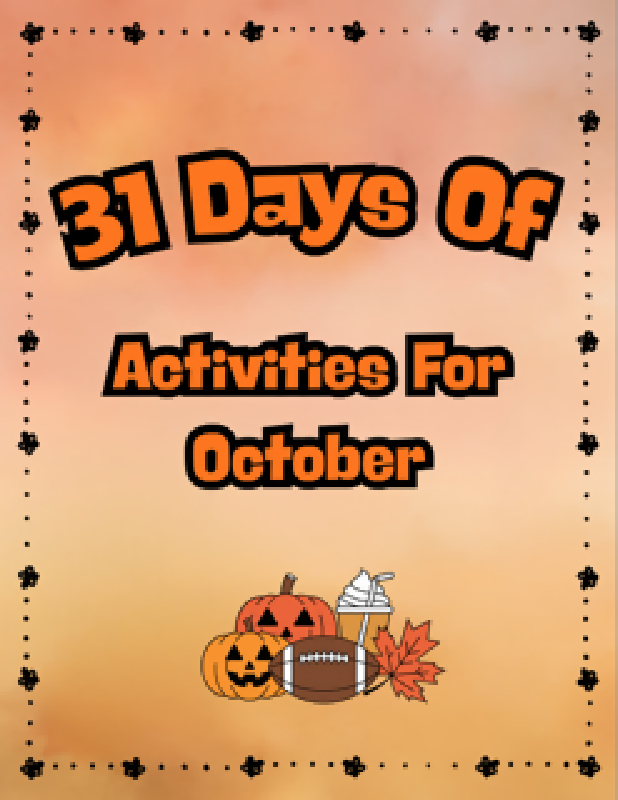 Pre-Filled October Activities Calendar for Seniors!