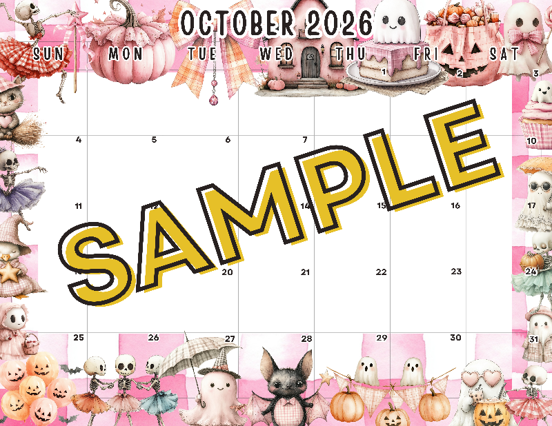 October 2026 Calendar Template #2