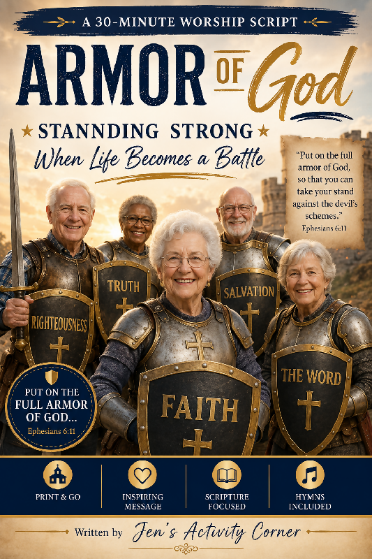 Armor of God – Standing Strong When Life Becomes a Battle-Worship Script for Seniors