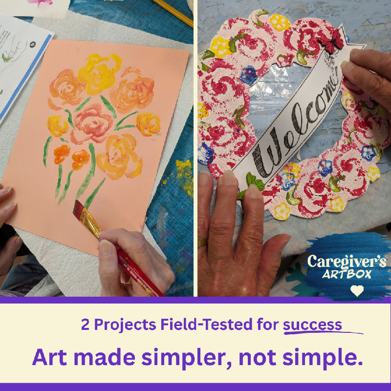 Wreaths & Blooms | Celery Printing Lesson for Older Adults