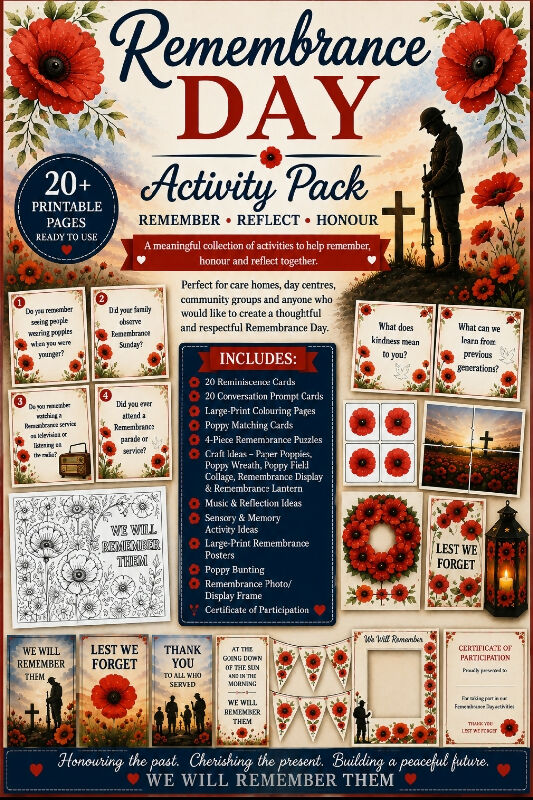 Remembrance activity pack
