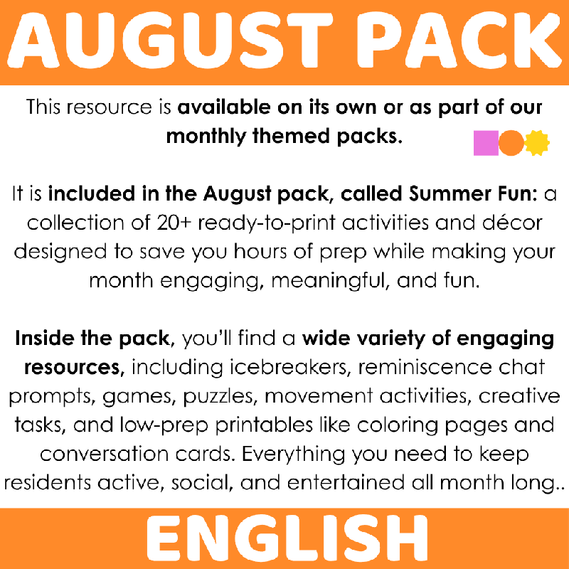 Paper Summer Rosettes Craft for Seniors | Printable Easy Folding Activity for Elderly Adults and Senior Living - Fans or Decor