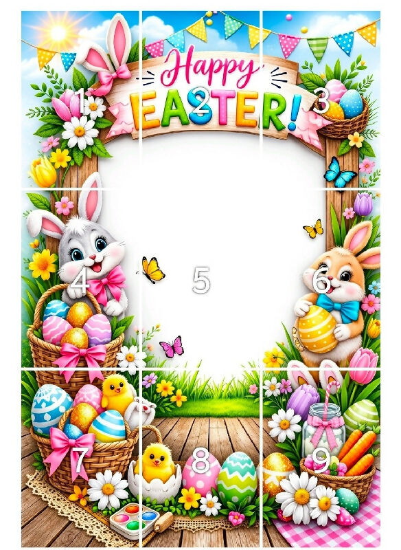 easter frame photo booth