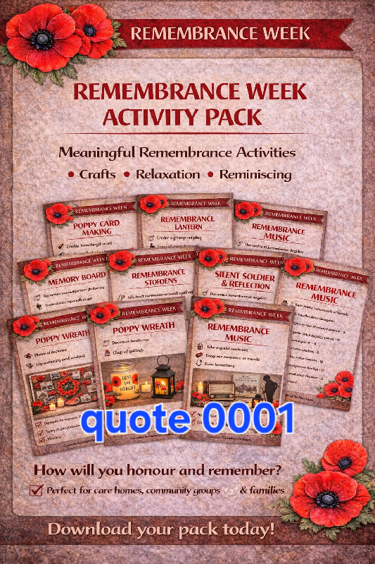 remembrance week activity pack