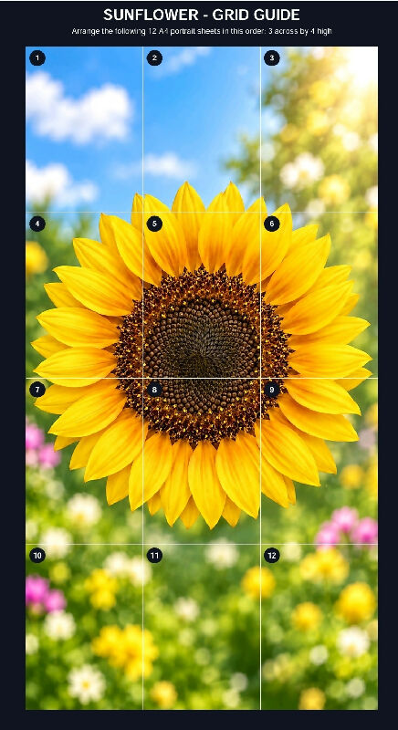 sunfloer poster/puzzle