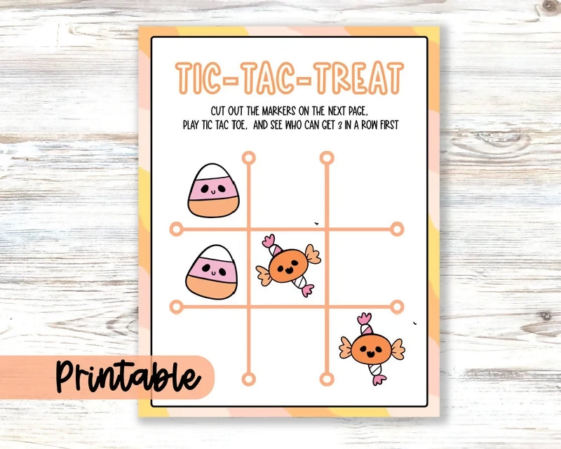 Halloween Tic Tac Toe Candy Theme Game, Pin the Spider on the Web (Pin the Tail Game) Easy Halloween Activities