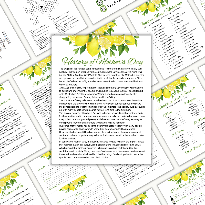 Mother's Day Activity Bundle for Seniors