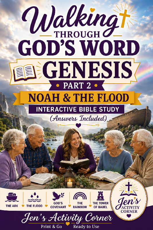 Walking Through God’s Word-Genesis Part 1-Bible Study/Trivia For Seniors
