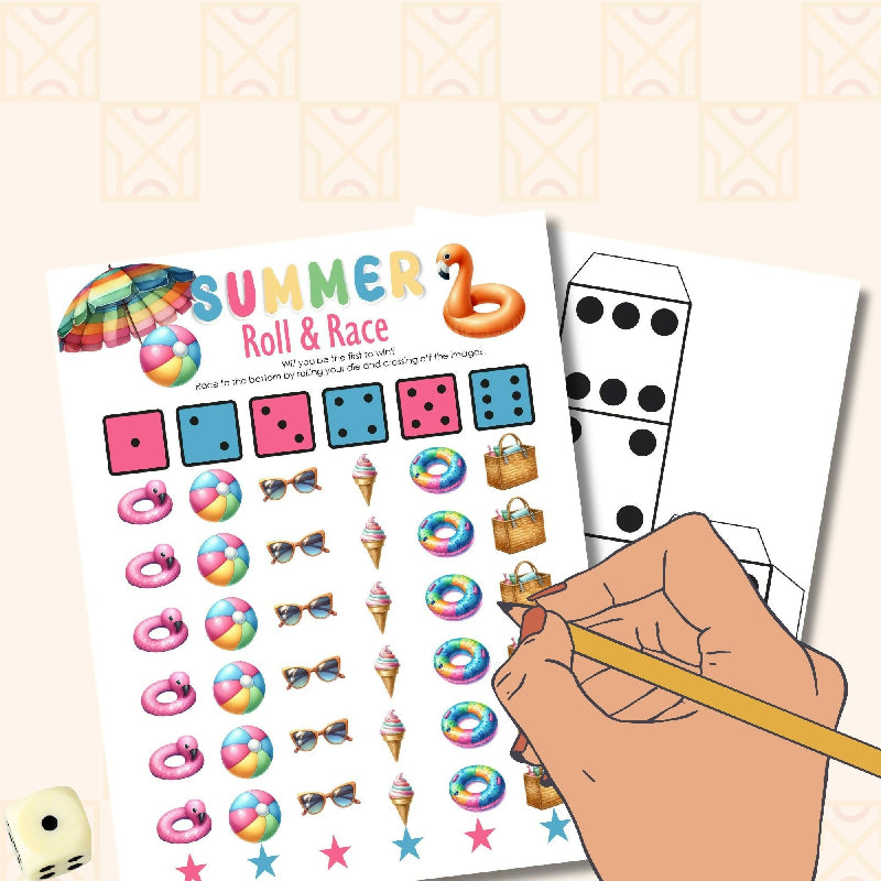 Summer Roll & Race Game