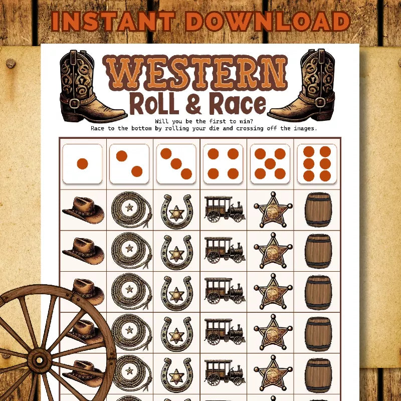 Western Roll & Race Game