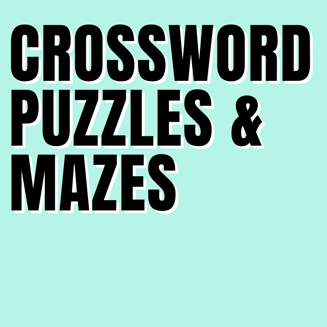 Word Searches, Crosswords & Mazes for Seniors
