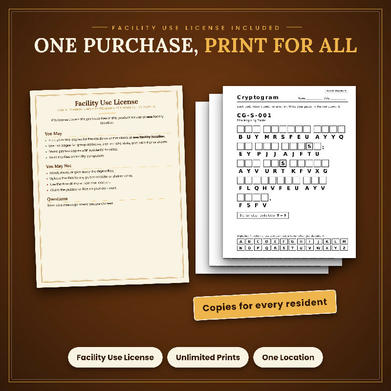 Fall Thanksgiving Cryptograms for Seniors, 50 Extra Large Print Puzzles, Answer Keys, US Letter and A4