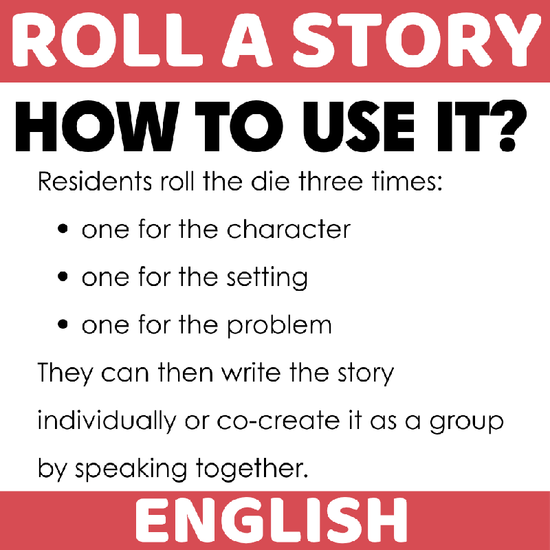 Roll a Story: Thanksgiving Themed Storytelling Activity for Seniors | Fall / Autumn Creative Writing Game - November Themed