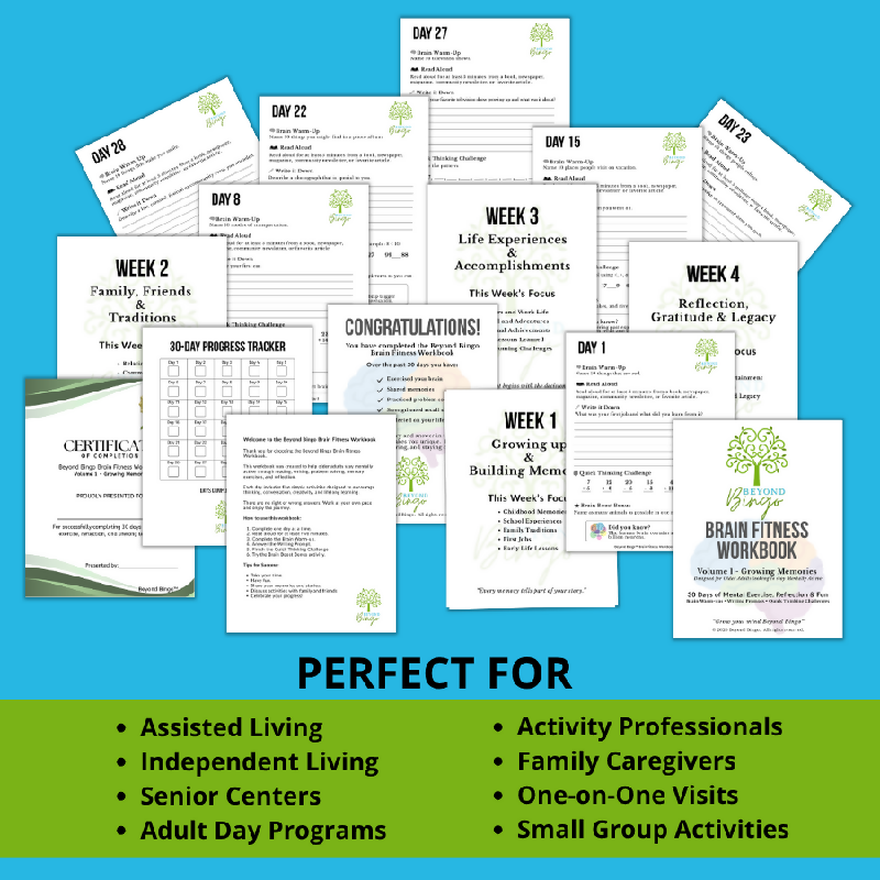 Brain Fitness Workbook Volume 1: Growing Memories