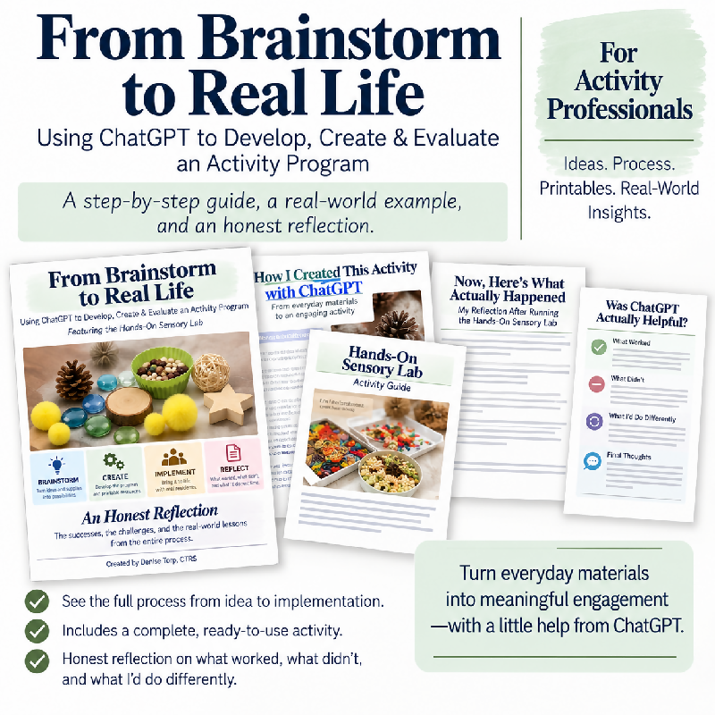 From Brainstorm to Real Life: Using ChatGPT in Activity Programming