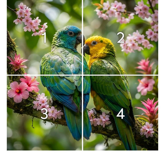 parrot posters/puzzles