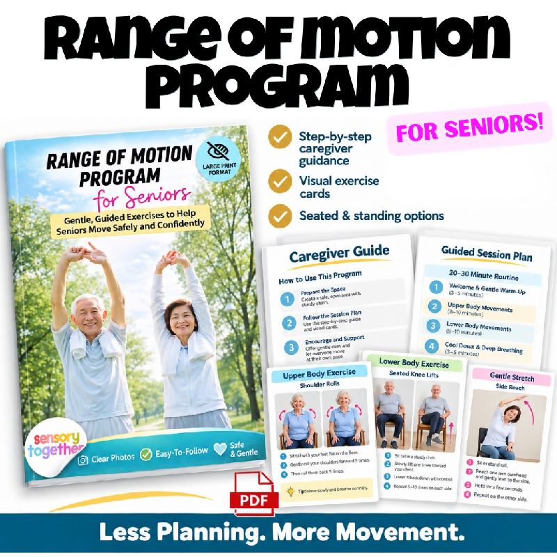 Let’s Get Moving! Done-for-You Senior Exercise Program (Seated & Standing Range of Motion)
