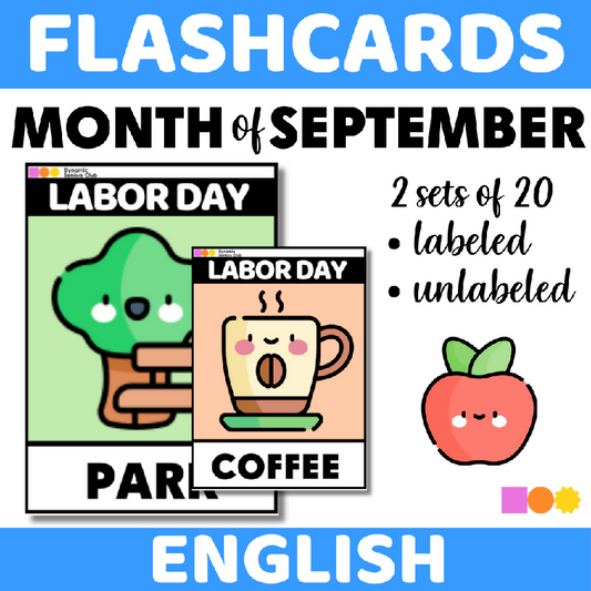 Labor Day Vocabulary Flashcards for Seniors & Memory Care | Brain Fitness & Cognitive Engagement