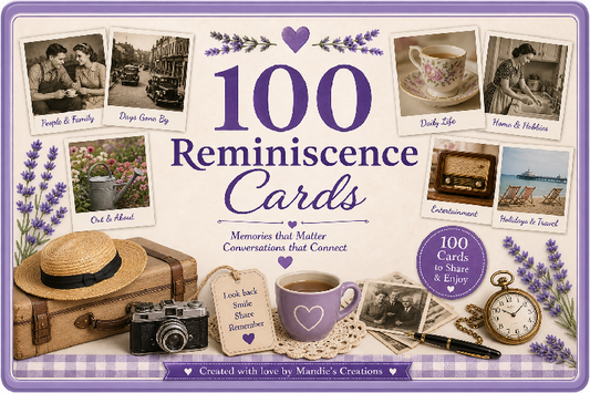 100 A4 reminescence cards