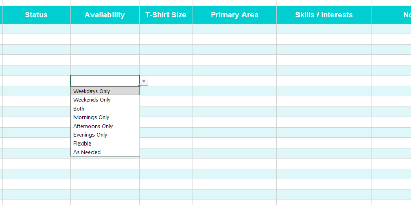 Volunteer Hours Tracker & Schedule Spreadsheet | Excel Google Sheets | Nursing Home Senior Living Nonprofit Activities Director Template