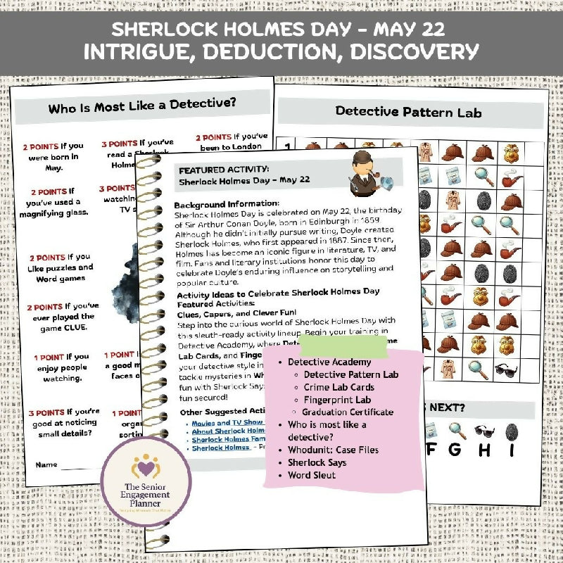 Sherlock Holmes Activity Bundle