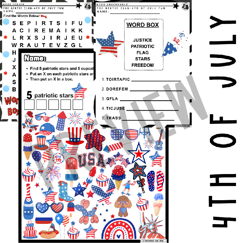 Summer Fun Activity Pack for Seniors | Hidden Objects, Word Searches & Word Scrambles