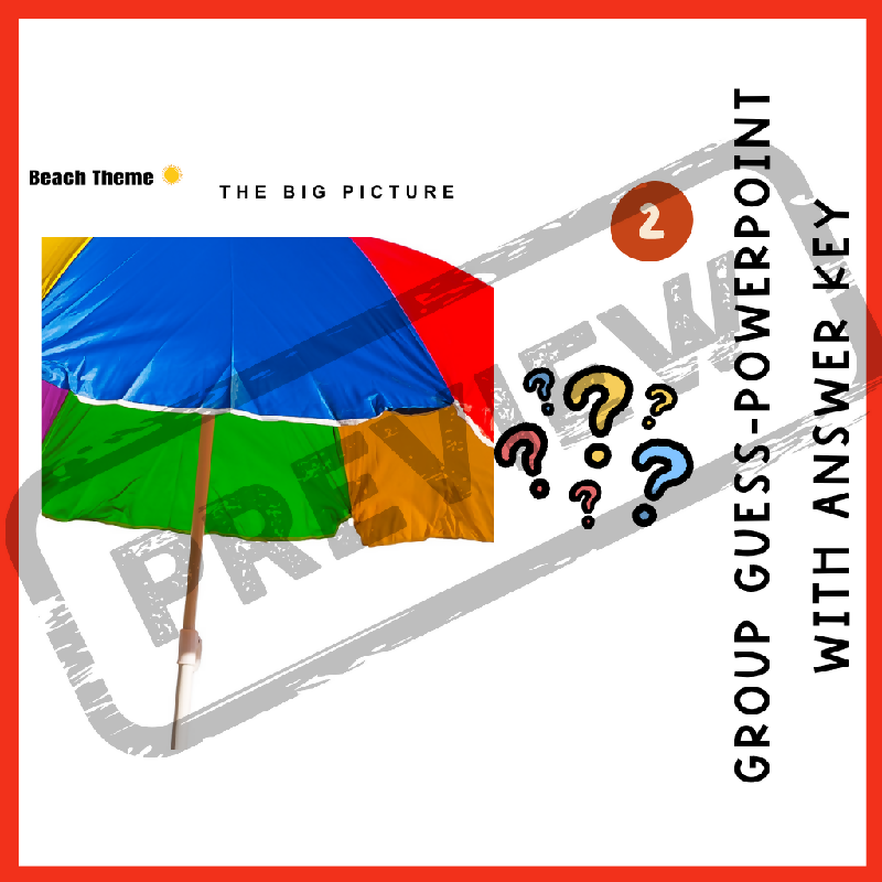 What's the Summer Picture? | Easy, Hard, Group & PowerPoint Versions