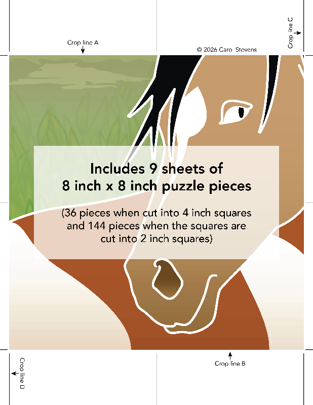 Adaptive Large Puzzle Activities | Horse Spots I Memory Care & Assisted Living