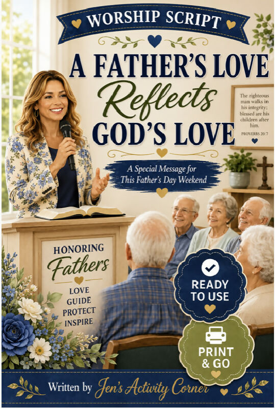 A Father’s Love Reflects God’s Love-Father’s Day Worship Script for Seniors