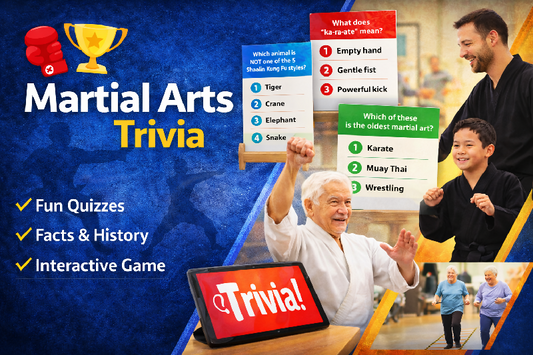 Martial Arts Trivia Game for Adults Vol 1