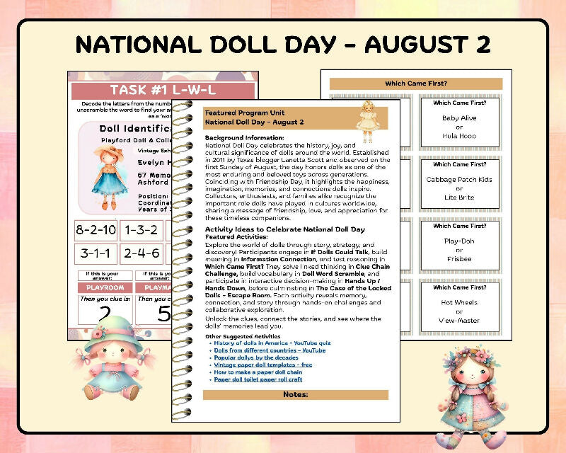 August Activity Plans for Seniors