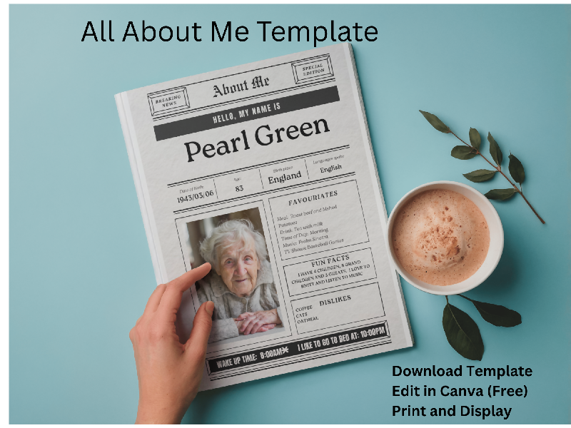 All About Me Template | Printable & Editable Canva Version | Instant Download