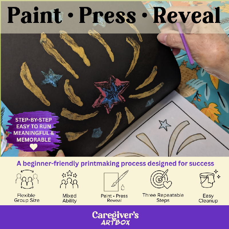Paint - Press - Reveal | Printmaking with Older Adults