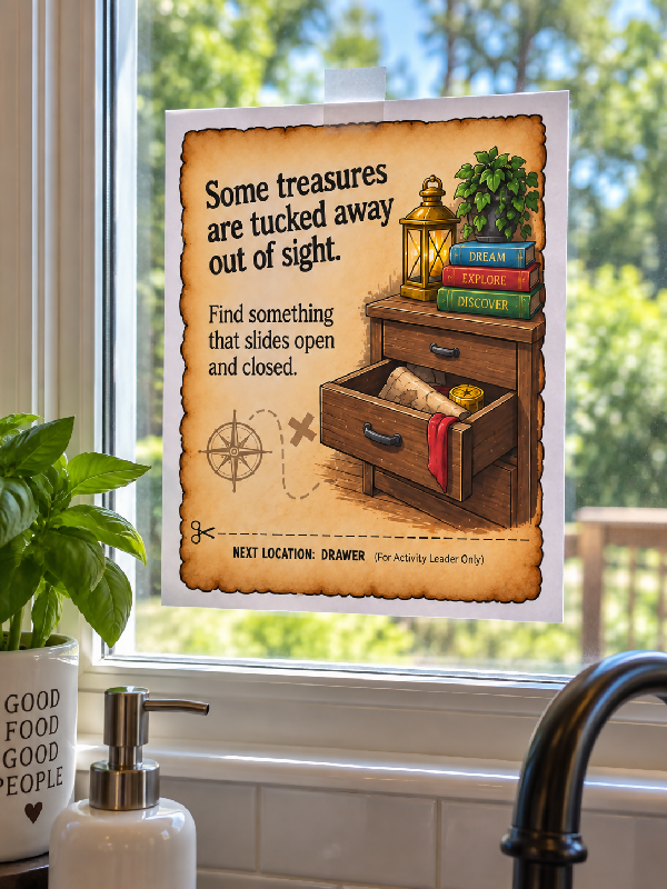 Pirate Scavenger Hunt, Follow the Clues to the Hidden Treasures
