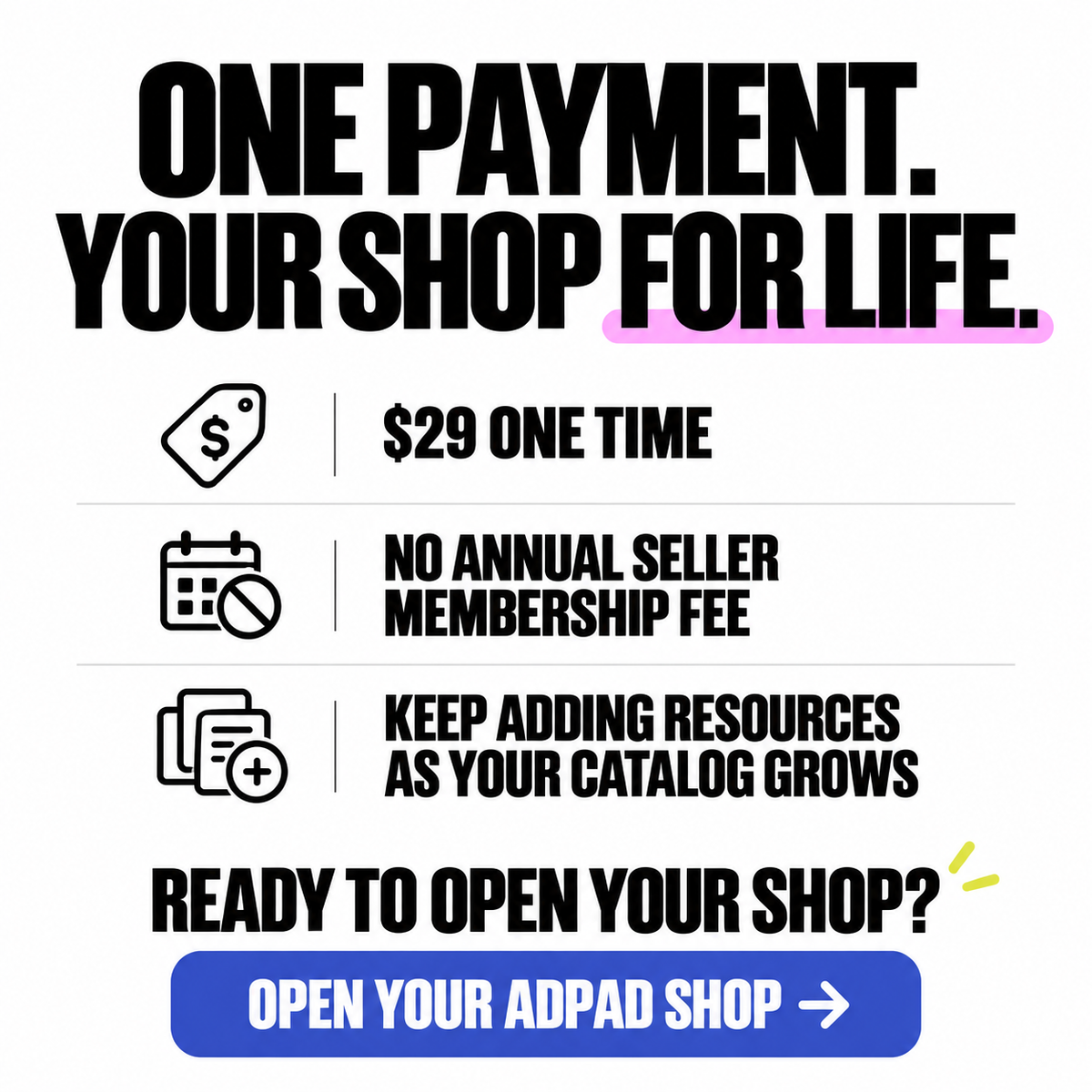 Become a Seller - Lifetime Access