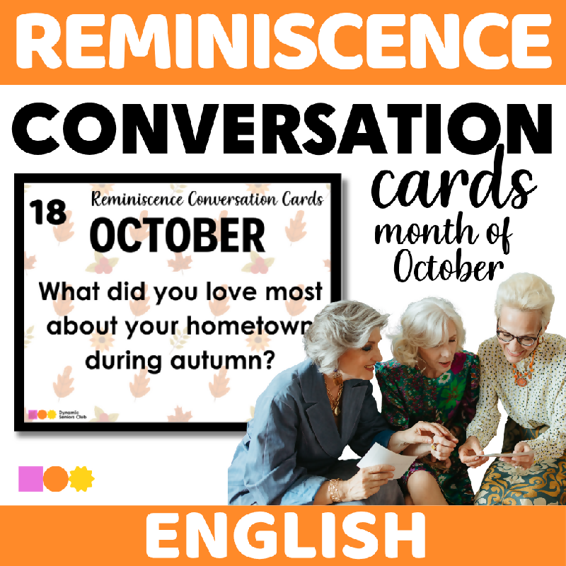 October Reminiscence Conversation Cards