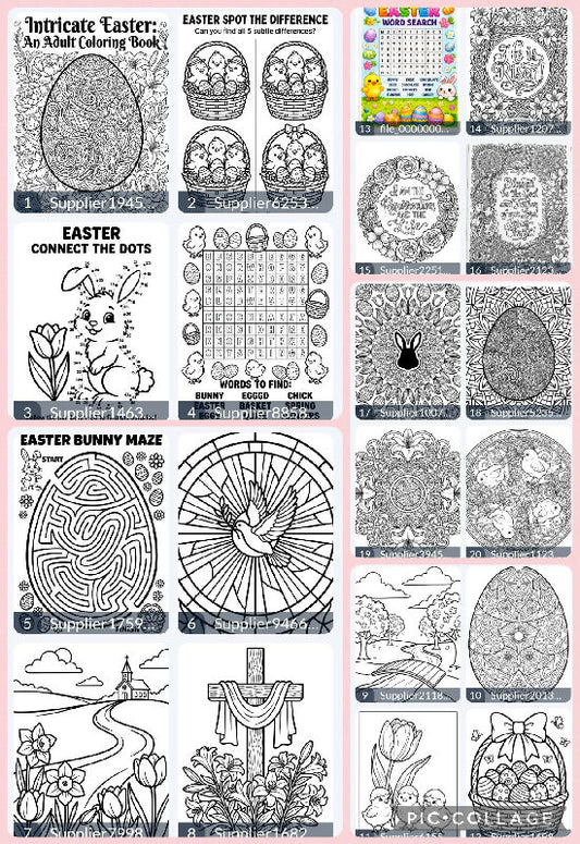easter colouring book