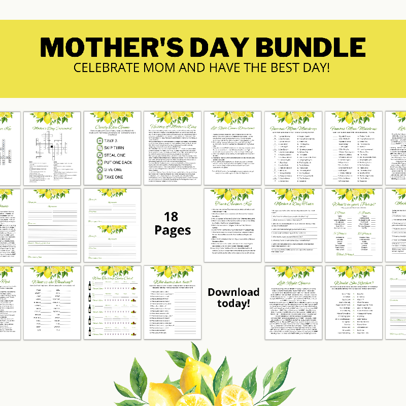 Mother's Day Activity Bundle for Seniors