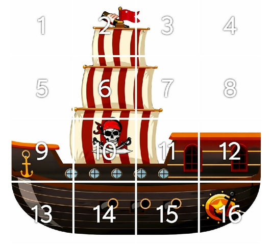Pirate Ship Photo Prop for Seniors |Printable Activity Board