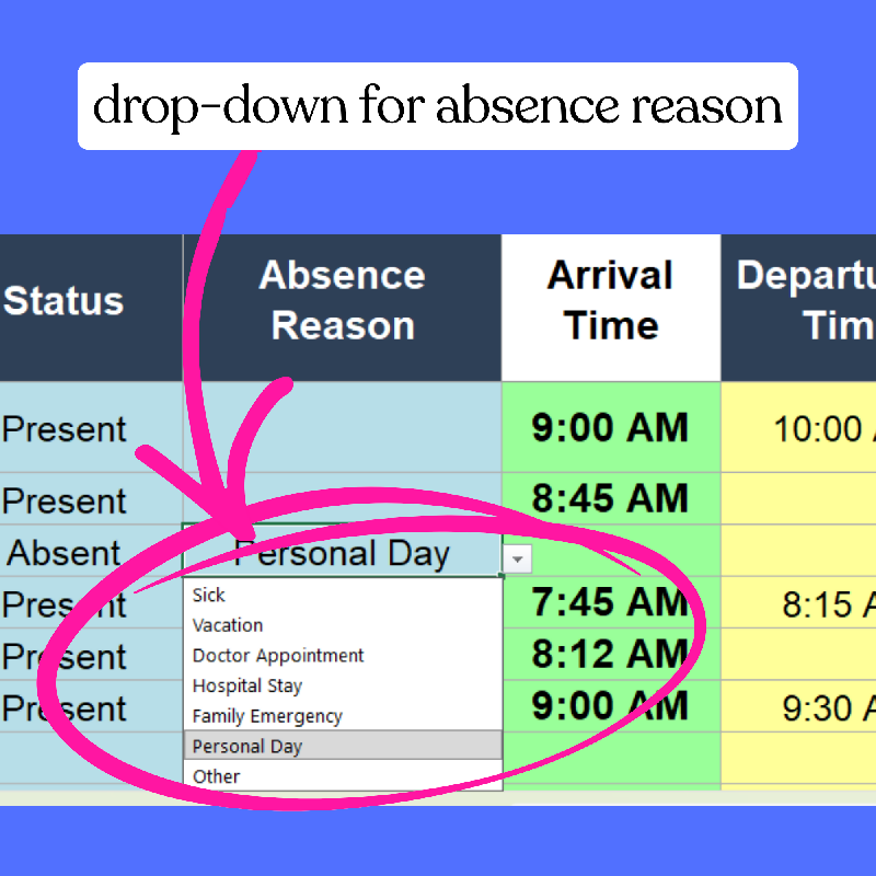 Attendance Billing Spreadsheet, 15 Minute Unit Tracker, Activity Attendance Excel Template, Medicaid Billing Tool, Auto Calculate Hours