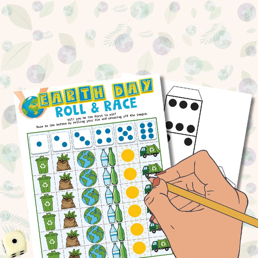 Earth Day Roll & Race Game - No Prep Group Activity
