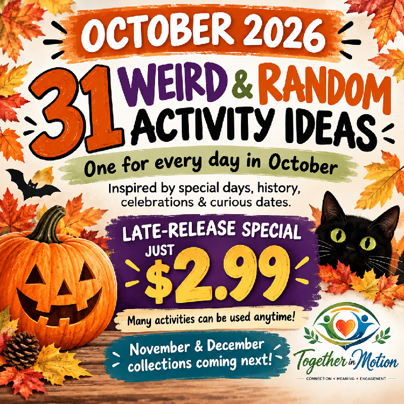 31 Weird & Random Activity Ideas for October