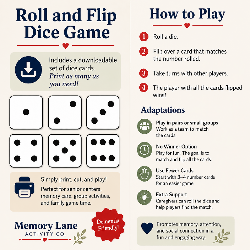 Roll and Flip Dice Game
