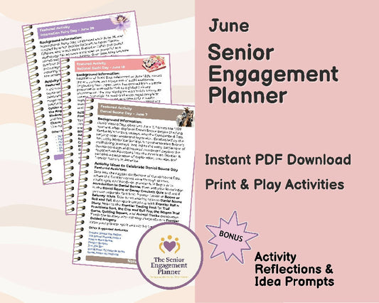 June Activity Plans for Seniors | Done-for-You High-Interest Holidays, National Days & Themed Engagement Activities for Senior Living