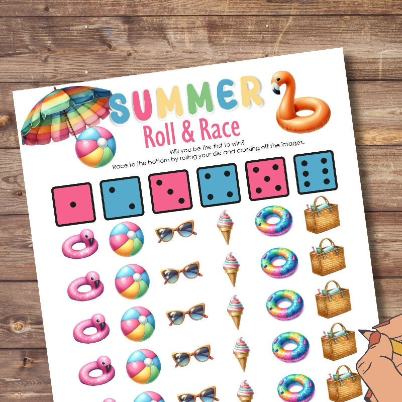 Summer Roll & Race Game