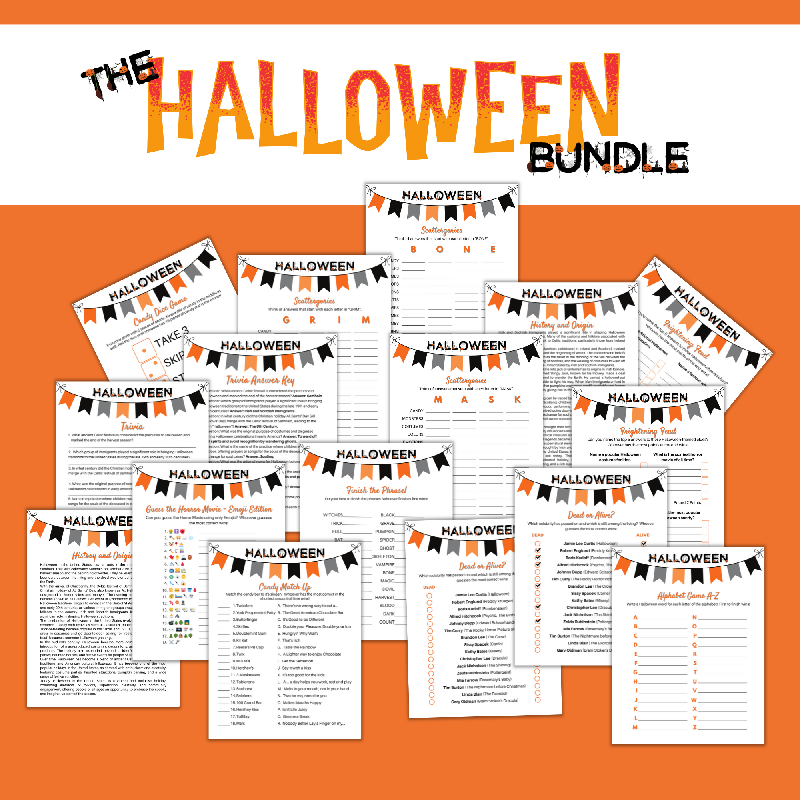 Halloween Activity Bundle for Seniors